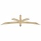 Ekena Millwork Alberta Rough Sawn Timber Gable Bracket, Douglas Fir, 84"W x 21"H x 4"D x 4"F, 6/12 Pitch GBW084X21X0404ALB00RDF - alternate 1